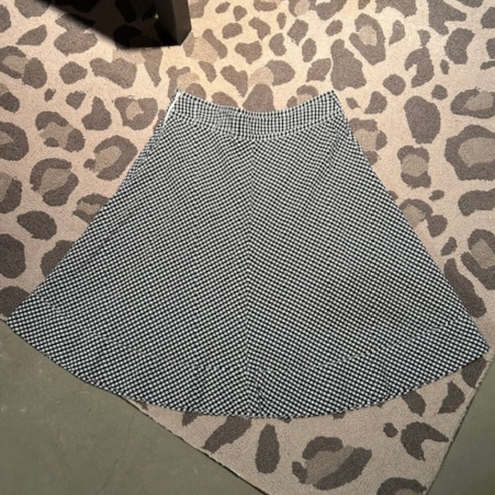 Black & White Checkered Skirt